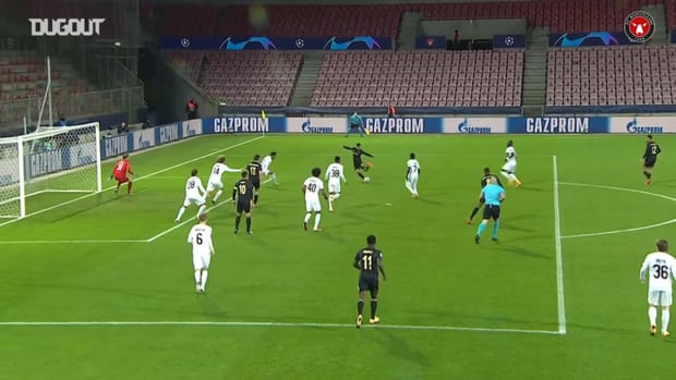 Dreyer scores FC Midtjylland's first Champions League group stage goal